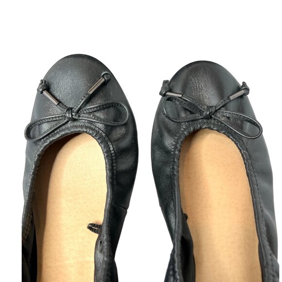 SOLD Kenneth Cole New York Black Leather Flexible BALLET FLATS, 9.5 - unworn - Picture 7 of 7